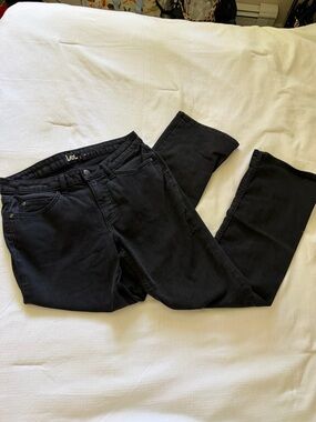 Lee Women's Straight-Leg Jeans in Black